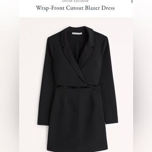 Abercrombie and Fitch wrap front cut out blazer dress